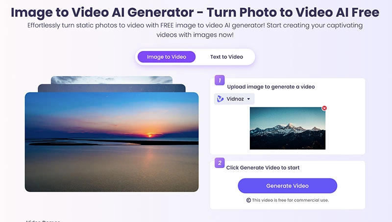 AI Outpainting Vidnoz Upload Image