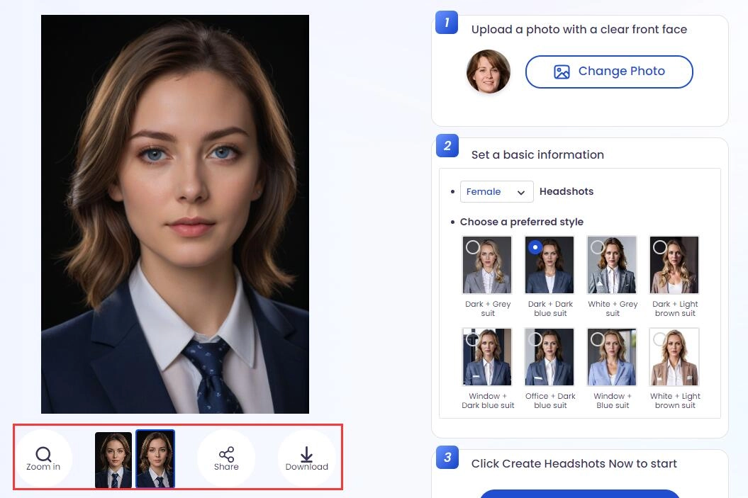 Download Free AI Headshots from AI Headshot App