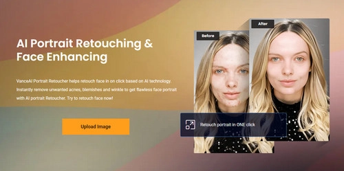 VanceAI AI Tool to Retouch Face